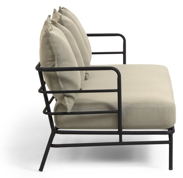 Bež vrtna sofa s metalnom konstrukcijom Kave Home Mareluz
