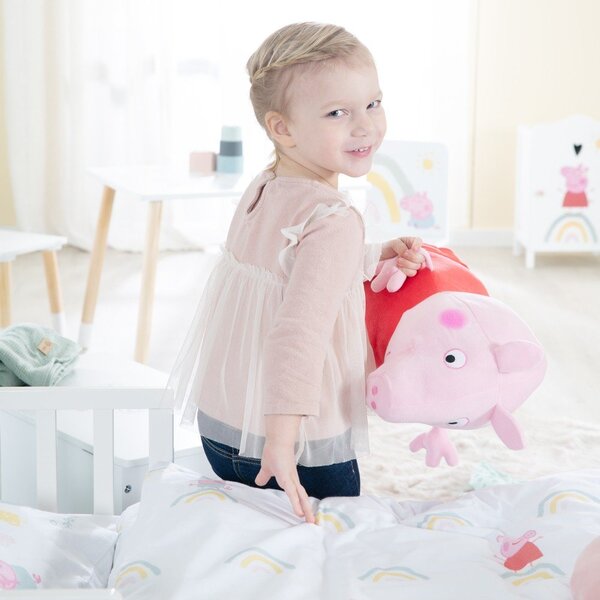 Pamučna dječja posteljina za dječji krevetić 100x135 cm Peppa Pig – Roba