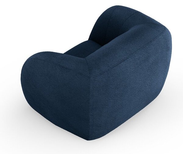 Plava fotelja od bouclé tkanine Essen – Cosmopolitan Design