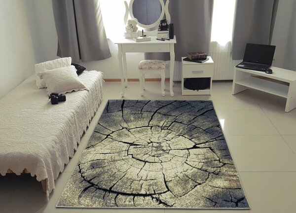 ShopJK TEPIH S KRATKIM VLAKNIMA LOFT KREM-BEŽ E260A-FLE36 Mjere: 140 x 190