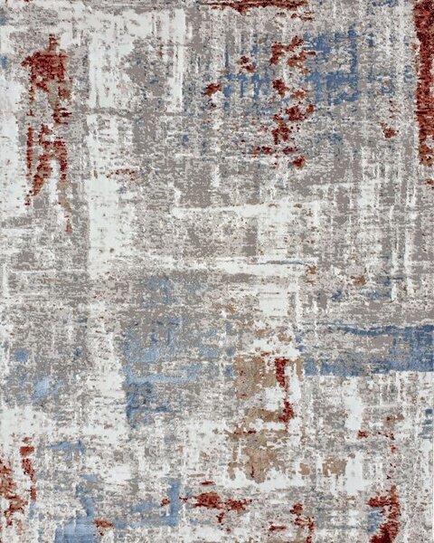 ShopJK TEPIH LUXESS S KRATKIM VLAKNIMA BORDO-SIVI 25089A Mjere: 120 x170