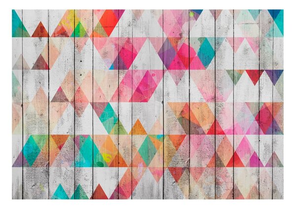 Veliki format Wallpaper Artgeist Rainbow trokuti, 400 x 280 cm