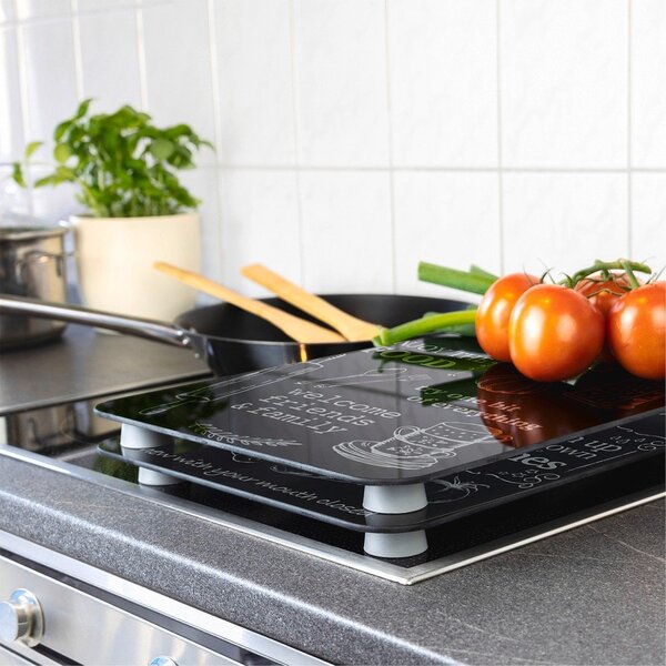 Zaštitni poklopci za štednjak u setu od kaljenog stakla 2 kom 52x30 cm Kitchen Rules – Maximex
