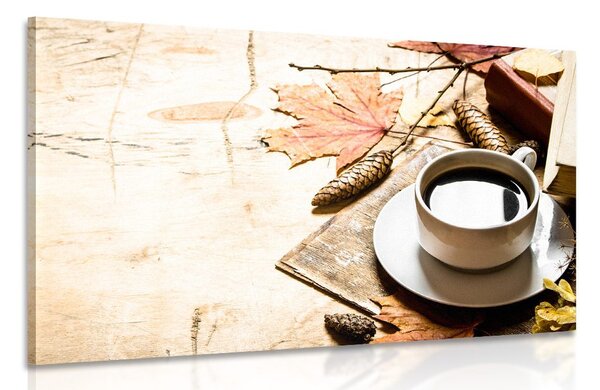 Slika jesenja šalica kave
