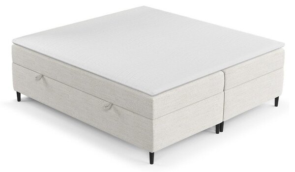 Krem boxspring krevet s prostorom za pohranu 160x200 cm Araya – Maison de Rêve