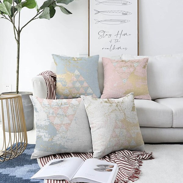 Set od 4 ukrasne jastučnice Minimalist Cushion Covers Spring Vibes, 55 x 55 cm