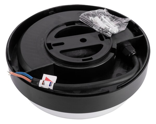 ARON LED C 12W CRNA 4000K IP65