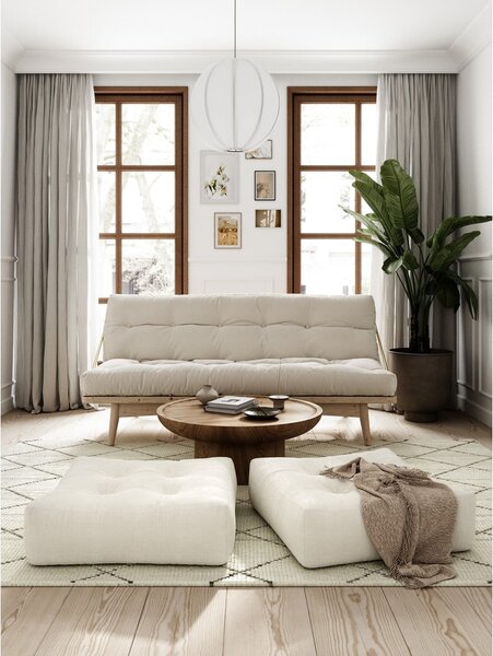 Promjenjiva baršunasta sofa Karup Design Folk Raw/Natural