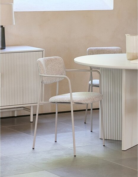 Krem blagovaonska stolica Zama – Unique Furniture