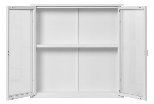 Bijela metalna viseća vitrina 80x80 cm Brisbane – House Nordic