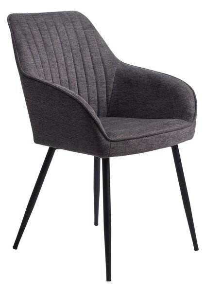 Tamno siva blagovaonska stolica Nolan – Unique Furniture