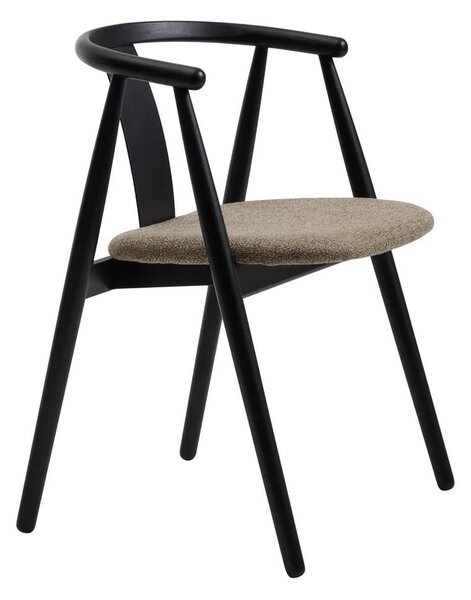 Crna/bež blagovaonska stolica Relate – Unique Furniture