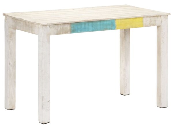 VidaXL Blagovaonski stol bijeli 120x60x76 cm od masivnog drva manga