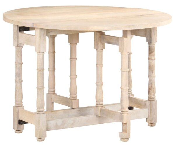 VidaXL Blagovaonski stol okrugli 110 x 76 cm od masivnog drva manga