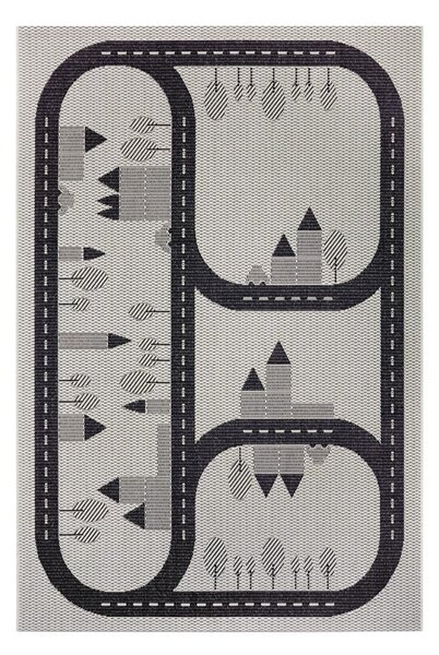 Black Friday - Krem dječji tepih Ragami Roads, 120 x 170 cm