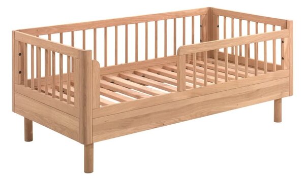 Dječji krevet od punog hrasta 70x140 cm u prirodnoj boji Forrest – Vipack