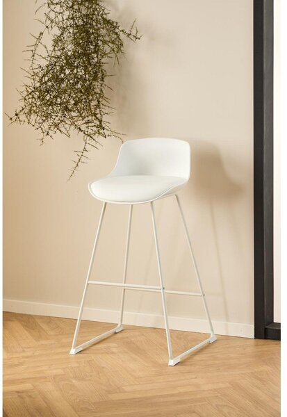 Bijela barska stolica (visine sjedala 76 cm) Tina – Actona