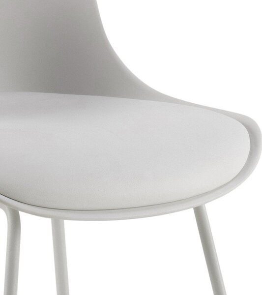 Bijela barska stolica (visine sjedala 76 cm) Tina – Actona