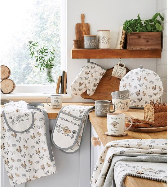 Pamučna kuhinjska krpa 3 kom 45x65 cm Country Animals – Cooksmart ®