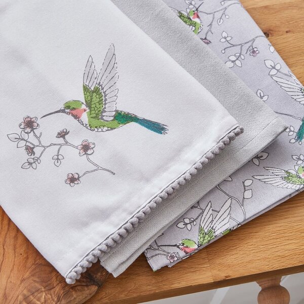 Pamučna kuhinjska krpa 3 kom 45x65 cm Hummingbirds – Cooksmart ®