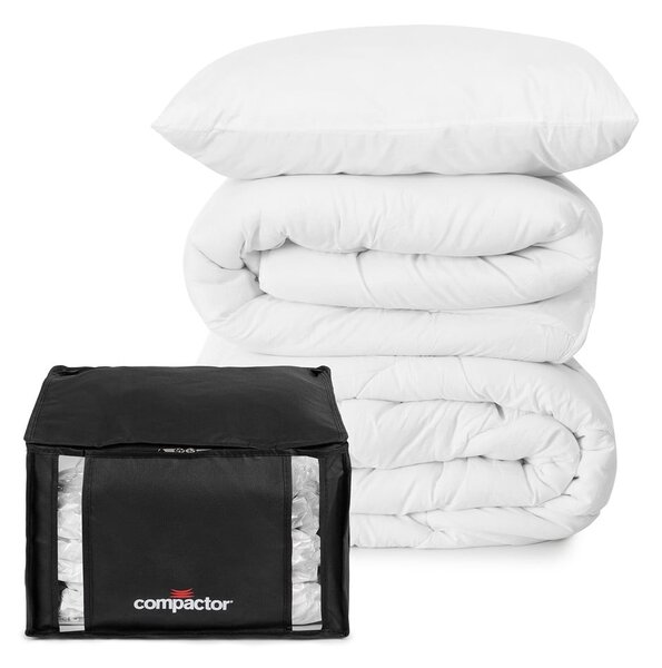 Crna kutija za pohranu odjeće Compactor XXL Black Edition 3D Medium, 125 l