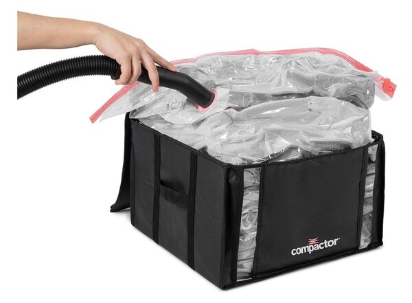 Crna kutija za pohranu odjeće Compactor XXL Black Edition 3D Medium, 125 l