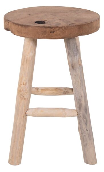 Stolica od tikovine s 4 noge House Nordic Badia, ø 30 cm