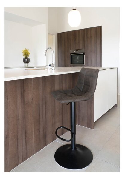 Tamno sive podstavljene barske stolice u setu podesive visine 2 kom (visine sjedala 63 cm) Middelfart – House Nordic