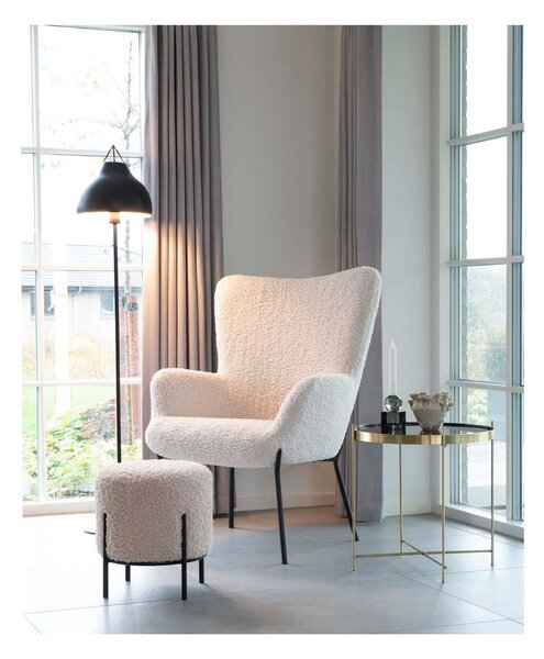 Krem tabure od umjetnog krzna Alford – House Nordic