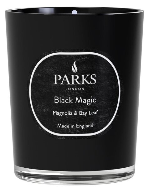 Svijeća s mirisom magnolije i lovorovog lista Parks Candles London Black Magic, vrijeme gorenja 45 h