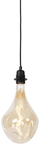 Viseća svjetiljka crna prigušiva uklj. LED zlatna prigušiva - Cava Luxe