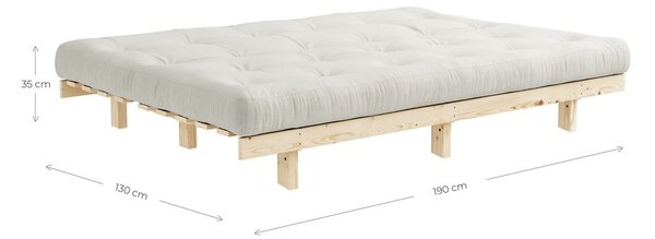 Kauč na rasklapanje Karup Design Lean Raw Navy