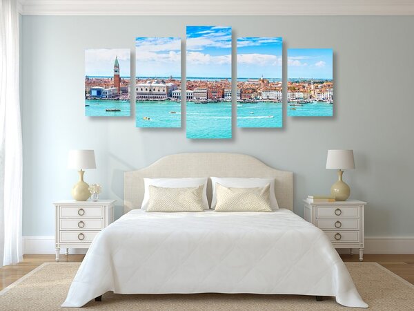 5-dijelna slika pogled na Veneciju