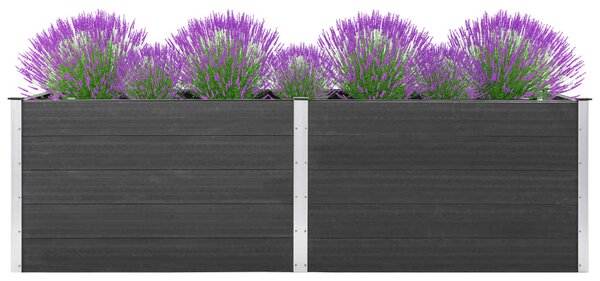 VidaXL Vrtna posuda za sadnju 300 x 50 x 91 cm WPC siva