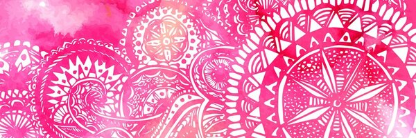 Slika Mandala ružičasti akvarel