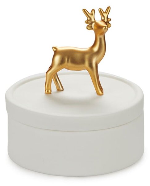 Bijela porculanska kutija za nakit Balvi Deer
