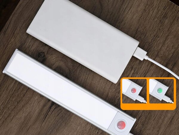 Led samoljepljiva baterija. lampa sa senzorom pokreta 30cm usb