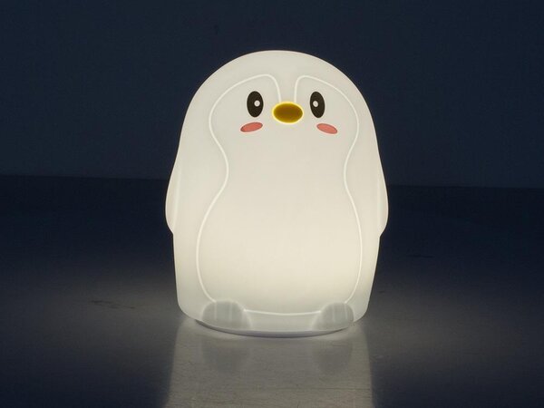LED RGB baterija Soft Children's Light Touch 1200mAh USB Penguin + daljinski upravljač