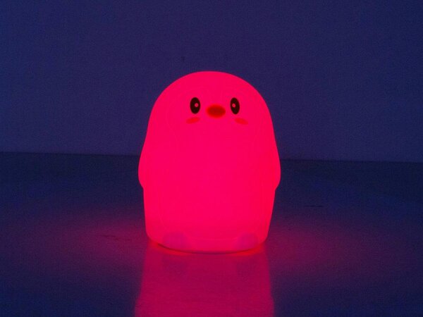 LED RGB baterija Soft Children's Light Touch 1200mAh USB Penguin + daljinski upravljač