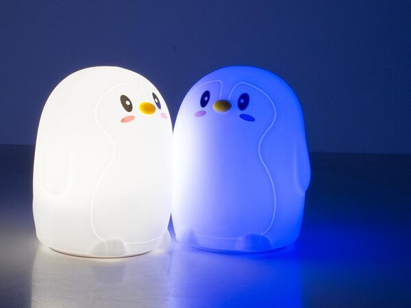 LED RGB baterija Soft Children's Light Touch 1200mAh USB Penguin + daljinski upravljač