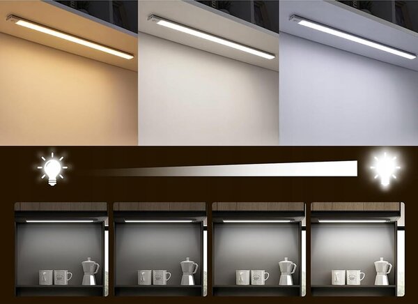Led samoljepljiva baterija. lampa sa senzorom pokreta 30cm usb