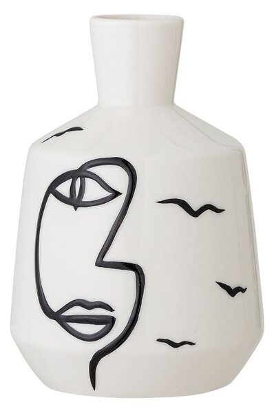 Bijela keramička vaza Bloomingville Norma, visina 15,5 cm