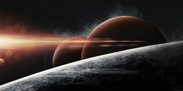 Slika planeti u galaksiji
