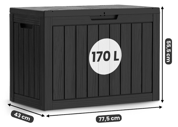 Zondo.hr Vrtna kutija 170 L (crna). Akcija -18%. 1152404