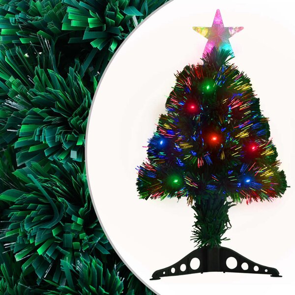VidaXL Osvijetljeno božićno drvce sa stalkom 64 cm optička vlakna