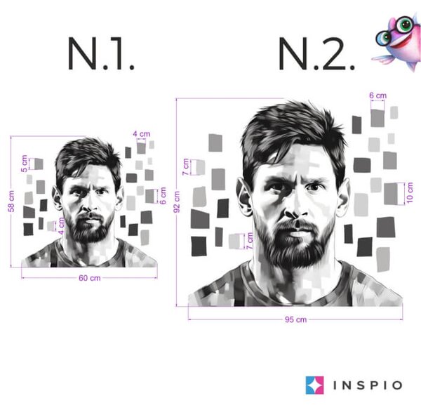 Akvarelne naljepnice - Messi