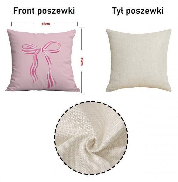 Jastučnica PINKARA 45x45 cm, ružičasta