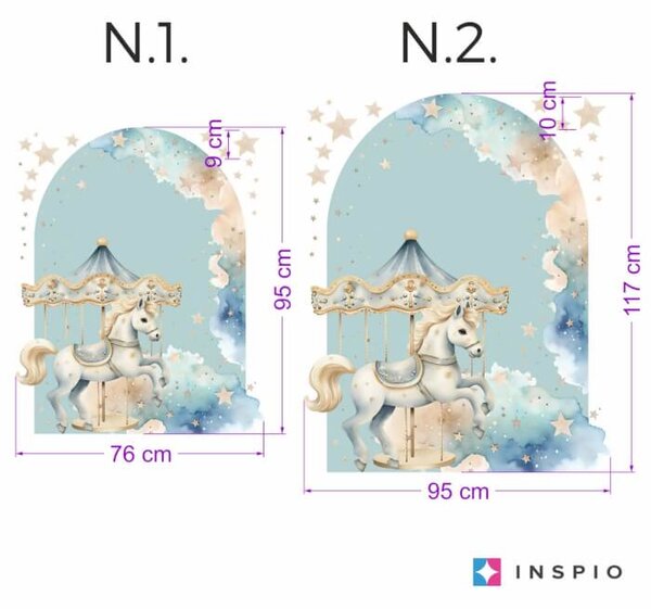 Ukrasna naljepnica – Luk s vrtuljkom