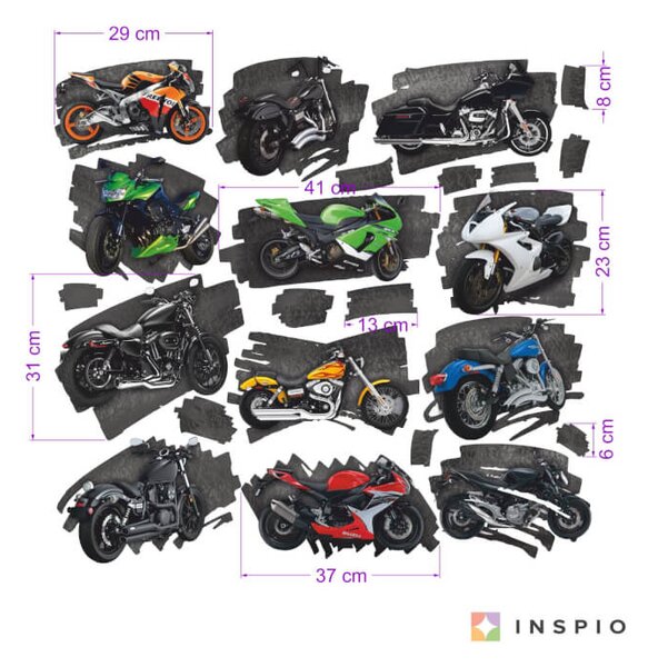 Naljepnice za zid - Motocikli