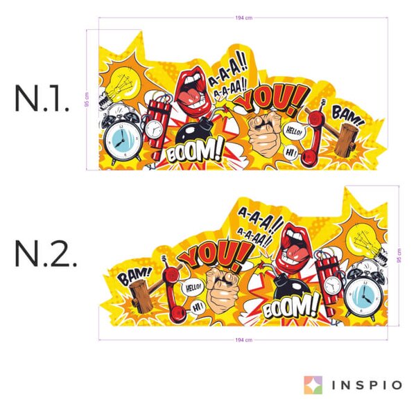 Pregrada za krevet - Pop art